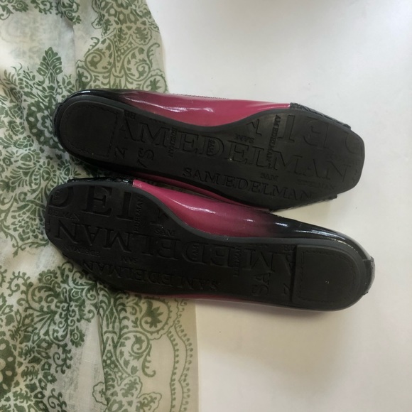 Sam Edelman Ebony Slip on Flats Peep Toe Ombré - Picture 8 of 8
